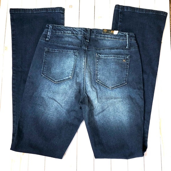 Khloe Kardahian Premium Denim. Dark Wash Curvy Slim Bootcut. Size 10 - Picture 2 of 11